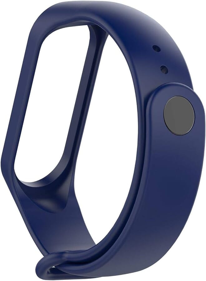 OR Watch Strap for Xiaomi mi Band 3, Soft Silicone Replacement Band Bracelet Wristband with Clasp for Xiaomi Mi Band 3,Dark Blue