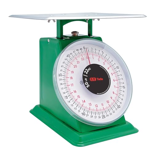 ta da Tada 50lb Heavy Duty Mechanical Dial Kitchen and Food Scale with Stainless Steel Platform - Image 1
