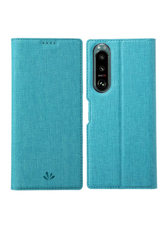 Case For Sony Xperia 5 III DMX Series Shockproof TPU + PU Leather Magnetic Attraction Horizontal Flip Case with Card Slot & Holder
