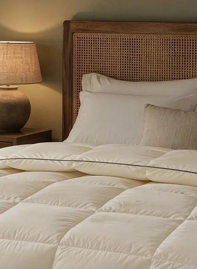ستايلي غطاء لحاف قطعة واحدة، 150x200 سم - أبيض - Image 3