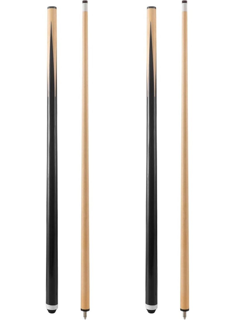 57.2-inch two-piece pool cue, 13mm leather tip cue, suitable for adult commercial and home entertainment (2 cues) - Image 1