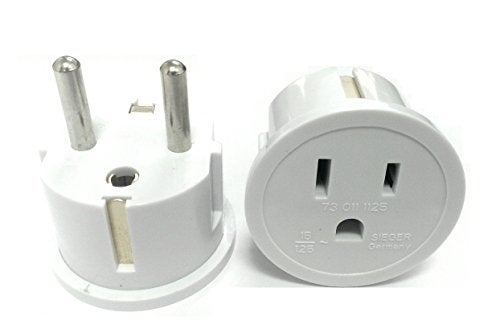 Ckitze USA to Europe, Germany, France, Russia Plug Adapter – Type E/F Schuko Grounded American to European Plug Adaptor - CE Certified for Mobile Cell Phone, Laptop, Tablet Chargers and More - Image 5