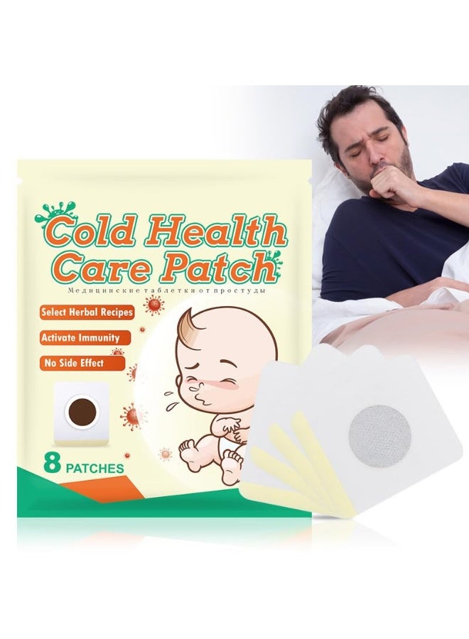 سوميفون 8 قطع من لاصقات الأعشاب الطبيعية لتخفيف البرد، لاصقات تبريد للأطفال، تهدئ سيلان الأنف والاحتقان والتهاب الحلق، تدوم حتى 8 ساعات من البرودة المستمرة، تخفيف مريح للصداع - Image 5
