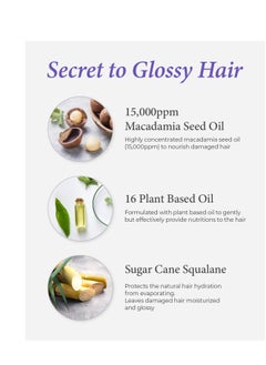 KUNDAL Kundal Ultra Macadamia Oil Hair Serum [Cherry Blossom]- Korean Hair Care Premium Hair Essential Oil, Intense Repair, Deep Nourishment, Frizz Control for All Hair Types 3.38fl oz (Pack of 1)  - Image 5