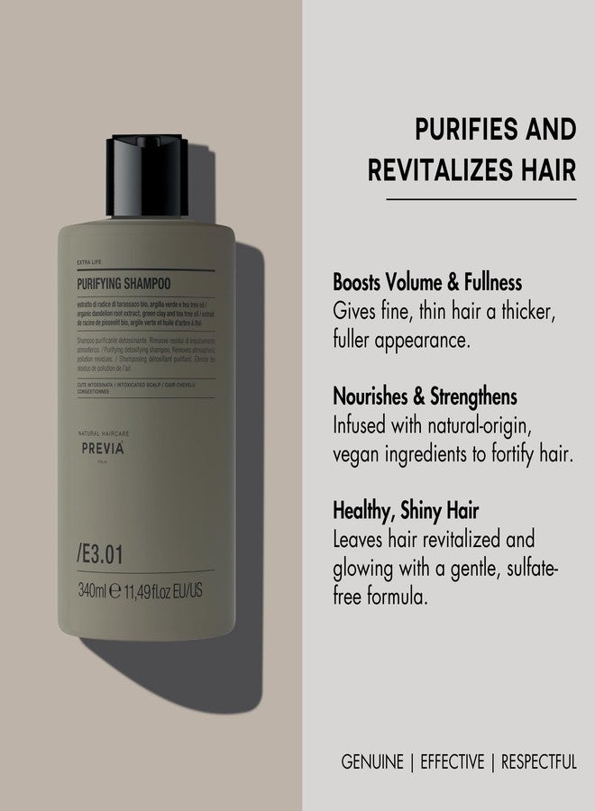 PREVIA Purifying Shampoo for Scalp Health | Purifying & Detoxifying | Nourishing Formula | Vegan & Sulfate-Free | 11.49 oz - Image 4