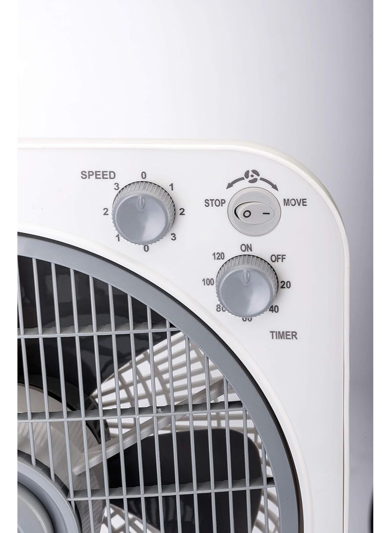 BLACK&DECKER 40W Box Desk Fan 12 Inch Diameter, 3 Speeds Low/Medium/High And 5 Blade Design With Adjustable Portable/Travel Friendly Body To Direct Swing  - Image 2