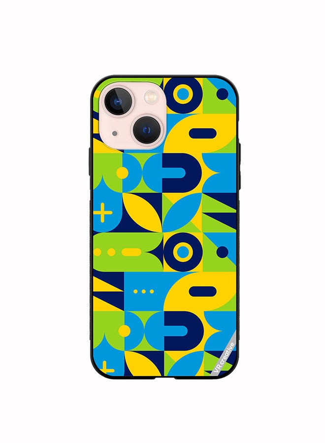 VR CREATIVE Protective Case Cover For Apple iPhone 13 Geometry Pattern Design Multicolour - Image 1
