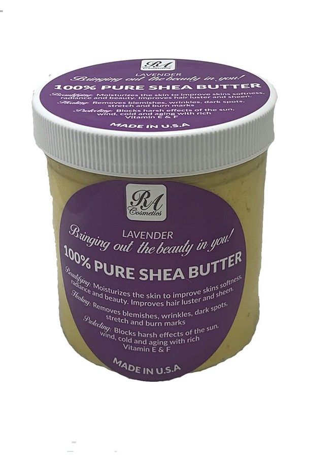 RA COSMETICS 100% African Shea Butter Whipped Lavender 12 Oz - Image 3