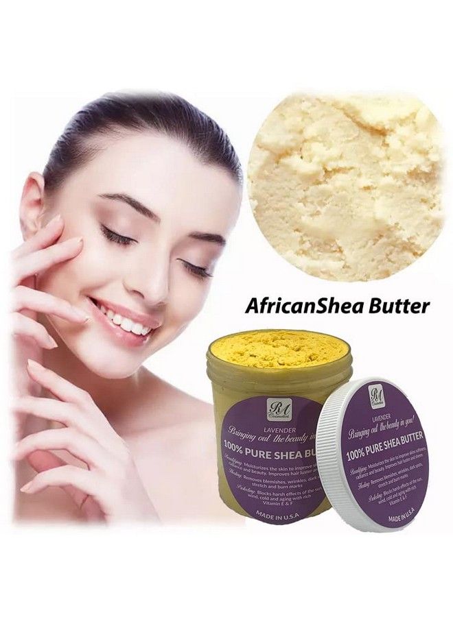 RA COSMETICS 100% African Shea Butter Whipped Lavender 12 Oz - Image 4