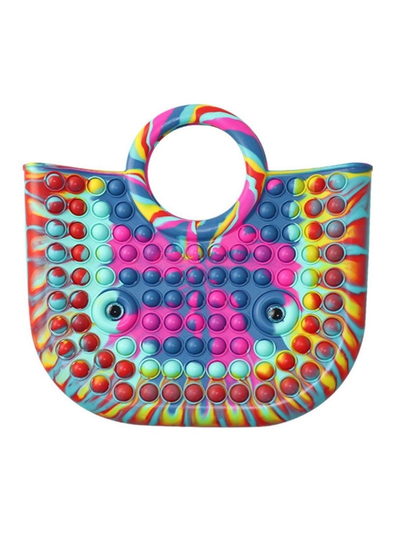 Prime Prime Handbag Pop Fidget It Purse Popper Push Bubble Sensory Stress Release Toy For Kids School Supplies Backpack - Image 1