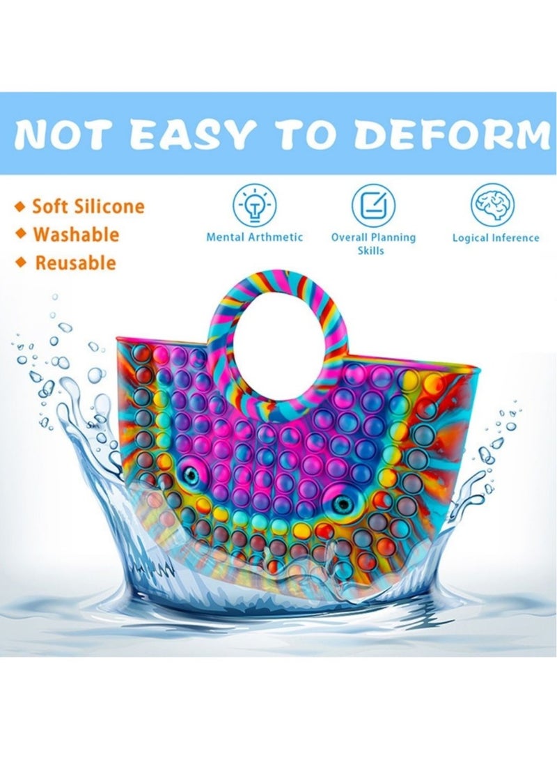 Prime Prime Handbag Pop Fidget It Purse Popper Push Bubble Sensory Stress Release Toy For Kids School Supplies Backpack - Image 4