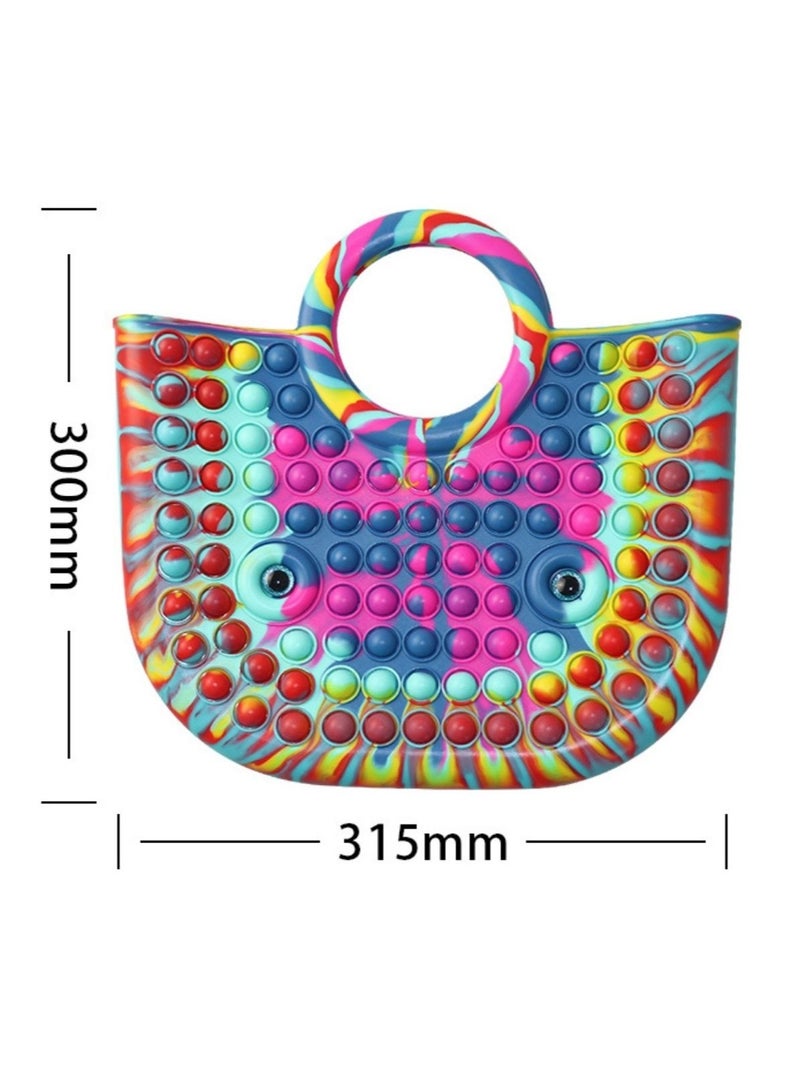 Prime Prime Handbag Pop Fidget It Purse Popper Push Bubble Sensory Stress Release Toy For Kids School Supplies Backpack - Image 2