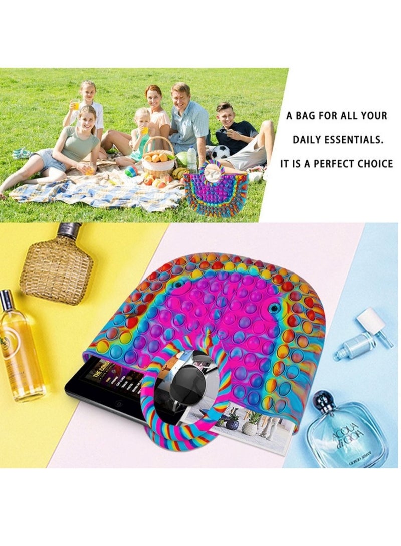 Prime Prime Handbag Pop Fidget It Purse Popper Push Bubble Sensory Stress Release Toy For Kids School Supplies Backpack - Image 3