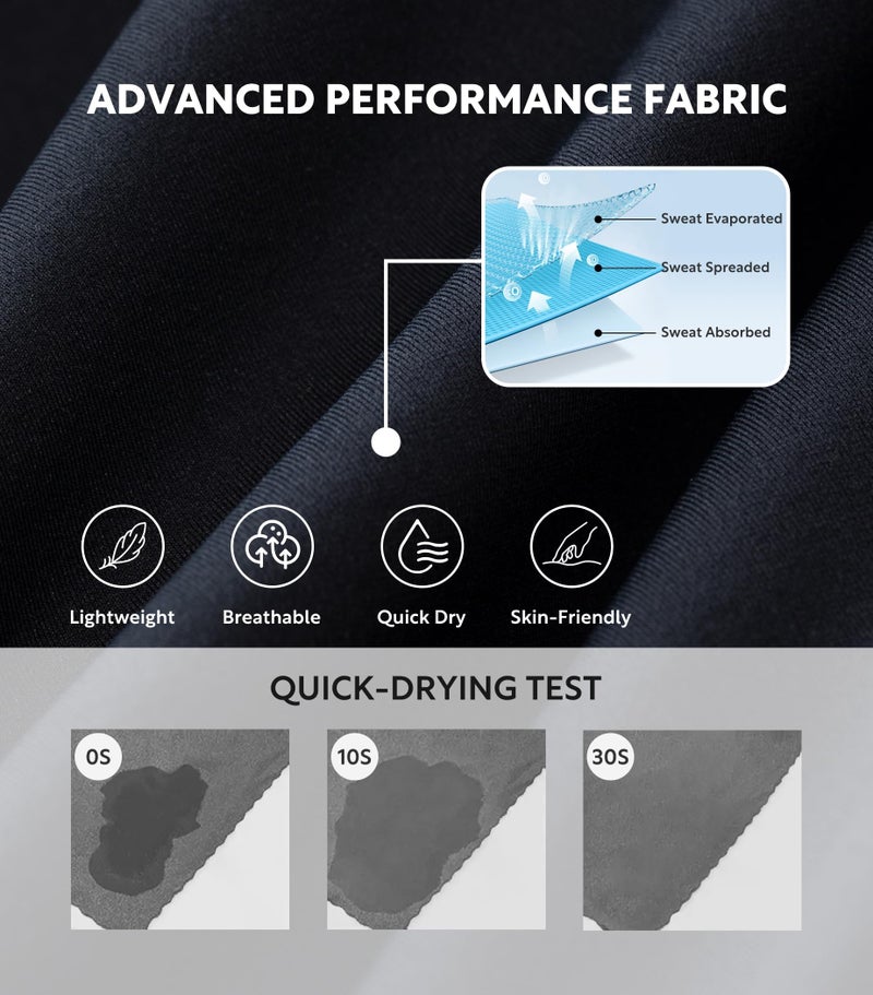 Separatec Mens Underwear with Pouch for balls Anti Chafing Underwear Men Athletic Sport Performance Long Boxer Briefs 3 Pack(L,Black) - Image 4