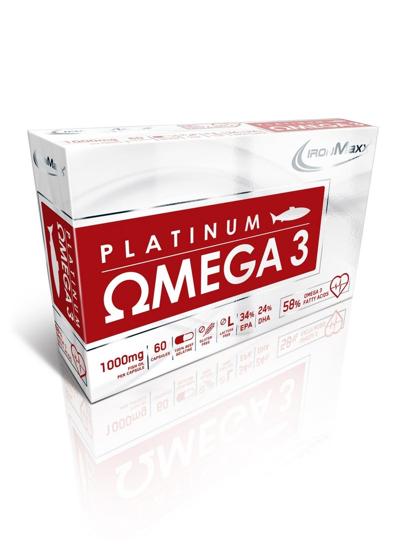IronMaxx Platinum Omega 3 | 60 capsules - Image 1