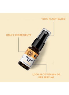 Vimergy Vimergy Vegan D3 - Supports Bone Health* - Benefits Immune Function* - USDA Certified Organic, Vegan, Gluten-Free - 15 mL (96 Servings)  - Image 4