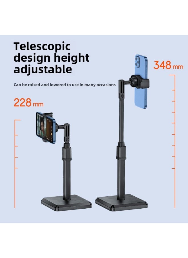 Generic - Invisible Mobile Phone Bracket Live Bracket Desktop Bracket Shake Tone Lazy People Online Class Telescopic Floor Top Shot Bracket-Colour:Upgraded Telescopic Model + Lucky Red - Image 1