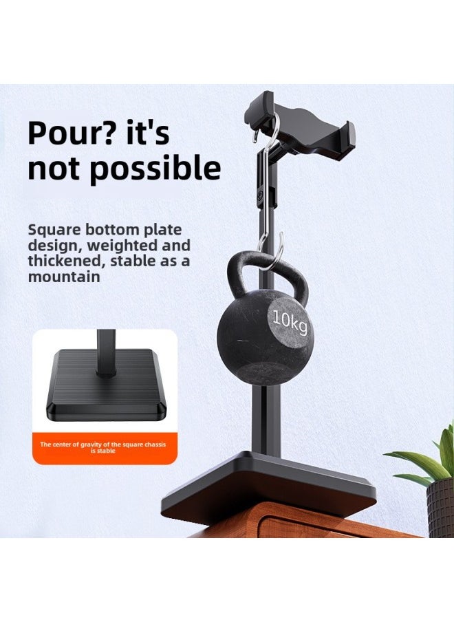 Generic - Invisible Mobile Phone Bracket Live Bracket Desktop Bracket Shake Tone Lazy People Online Class Telescopic Floor Top Shot Bracket-Colour:Upgraded Telescopic Model + Lucky Red - Image 1