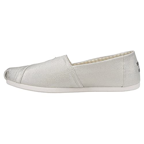TOMS Women's Alpargata Loafer Flat, Silver Glimmer, 8.5 - Image 4