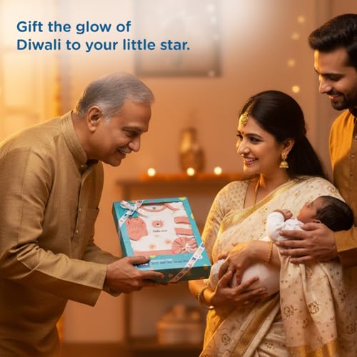 Mee Mee New Born Baby Gift Set | Soft Cotton Clothing Essentials for Infants/Baby Girls, Boys | Baby Shower Clothing Hamper (5 Pieces, Orange)| Ideal Gift for New Born Baby - Image 2