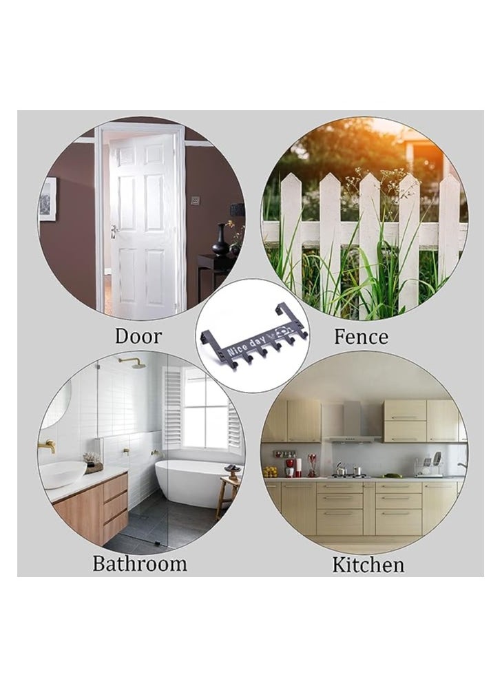 Metal door hanger with 6 hooks without nails white - pzsku/ZE17C9B500305D9A1407FZ/45/_/1727776361/25497cbb-be47-42d1-baa1-f35aae63bd47