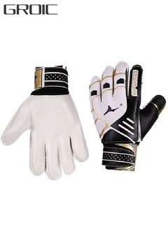 GROIC Goalie Gloves for Youth & Adult, Goalkeeper Gloves Kids with Finger Support, Soccer Gloves for Men and Women, Junior Keeper Football Gloves for Training and Match  - Image 1