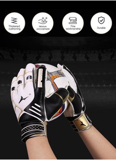 GROIC Goalie Gloves for Youth & Adult, Goalkeeper Gloves Kids with Finger Support, Soccer Gloves for Men and Women, Junior Keeper Football Gloves for Training and Match  - Image 2