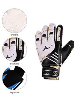 GROIC Goalie Gloves for Youth & Adult, Goalkeeper Gloves Kids with Finger Support, Soccer Gloves for Men and Women, Junior Keeper Football Gloves for Training and Match  - Image 3