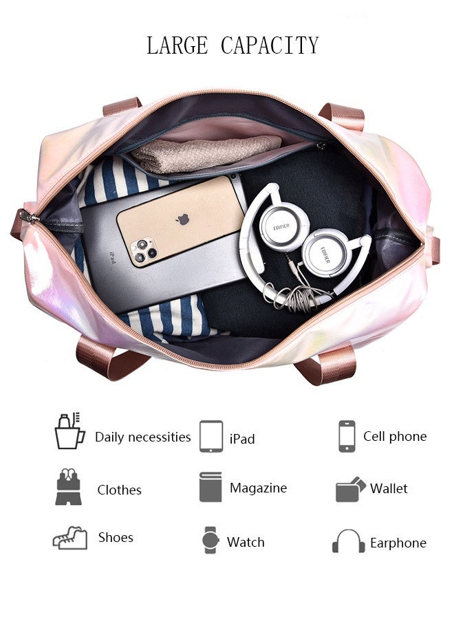 DUNISO Sports Gym Bag with Wet Pocket & Shoes Compartment Weekender Overnight HandBag for Travel Gym Yoga Travel Duffel Bag for Men and Women Lightweight  - Image 5
