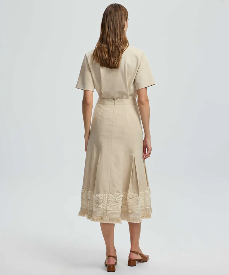 Ipekyol  Embroidered Midi Skirt for Women | Best Price UAE