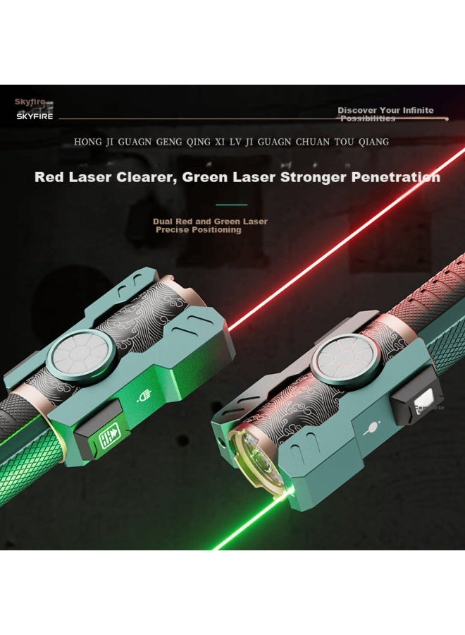 SkyFire Tianhuo Xuanwu High-power Flashlight Ultra-long Battery Life 200000 Lumens Penetrating Outdoor Laser Home Use - Image 3