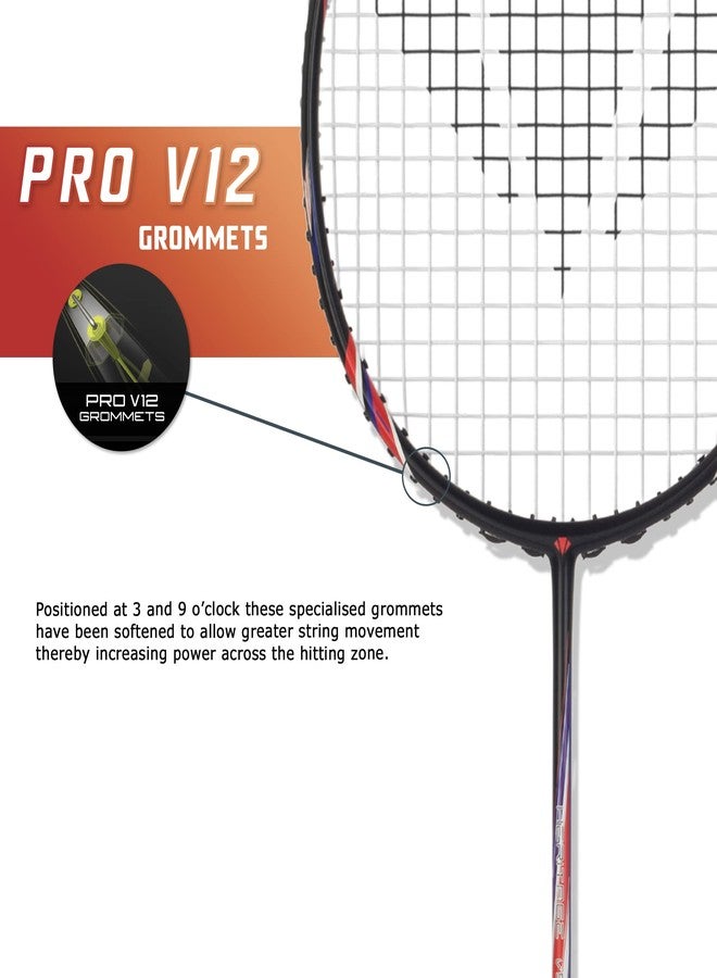 Carlton Heritage 5.0 H Matt Steel Badminton Racket with Full Cover (Strung) - Lightweight Graphite Frame - Beginner-Friendly Design - Includes Badminton Racket with Cover - Pack of 1 (Multicolor) - Image 5