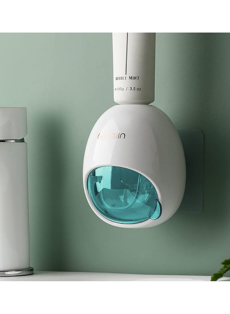 Y&D SYOSI Toothpaste Dispenser Wall Mount for Kids and Adults Automatic Squeezer Kit with Dustproof Cover Bathroom Holder  - Image 1