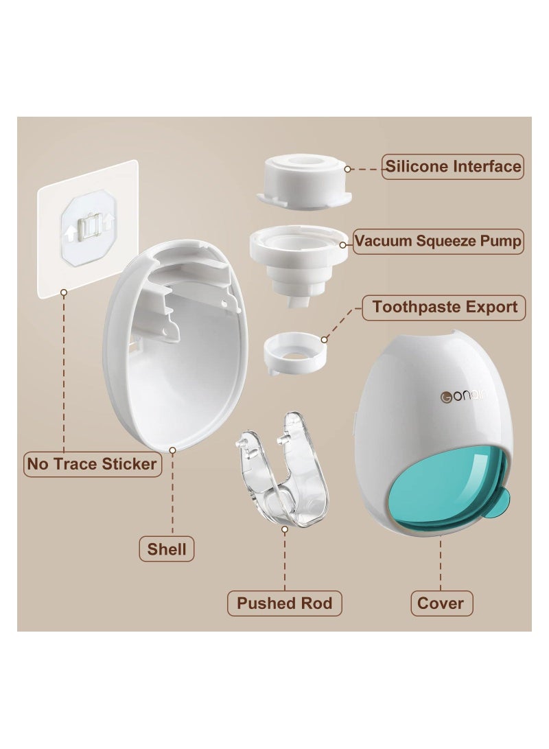 Y&D SYOSI Toothpaste Dispenser Wall Mount for Kids and Adults Automatic Squeezer Kit with Dustproof Cover Bathroom Holder  - Image 5