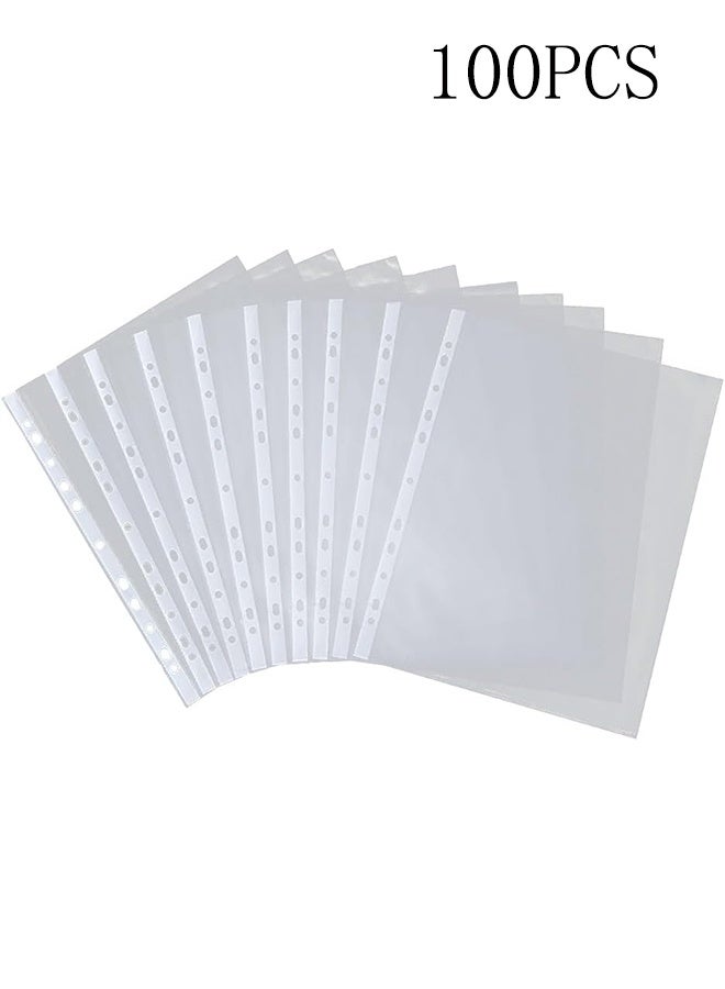 YJ 100-Piece A4 Sheet Protector Clear - Image 1