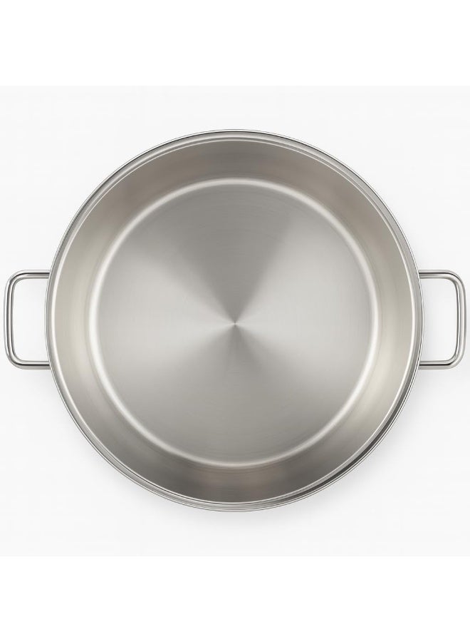قدر طبخ من الستانلس ستيل 201 مع غطاء | متوافق مع جميع أنواع المواقد | طنجرة طبخ عالية الجودة - Image 2
