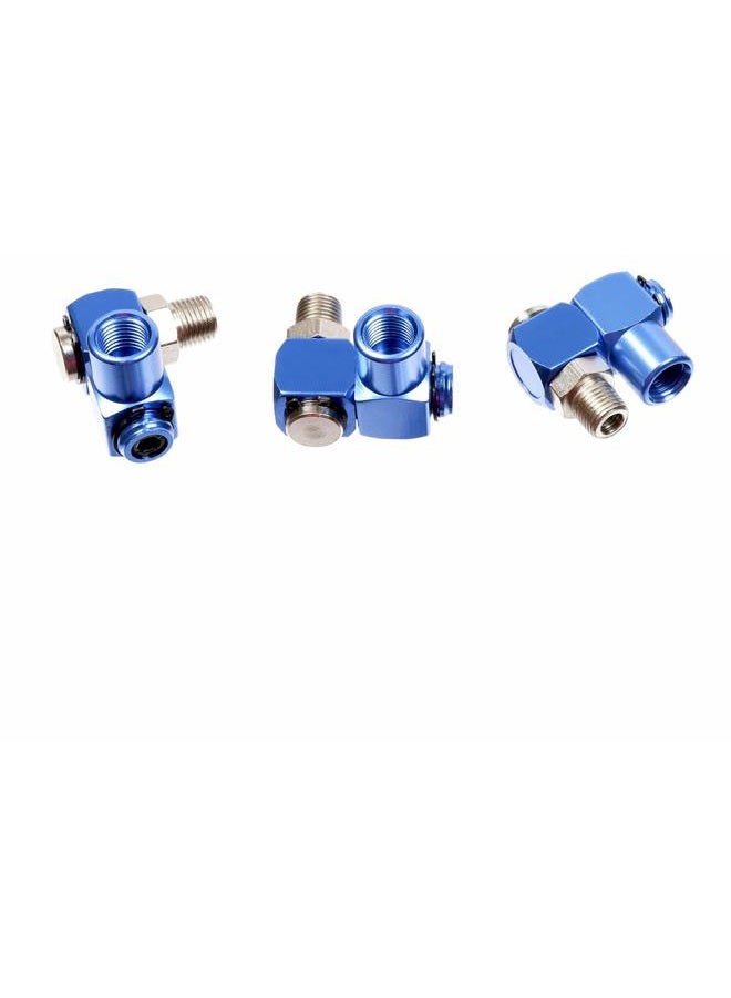 3 Pack 360 Degree Swivel Air Hose Connectors and Fittings | 14'' NPT