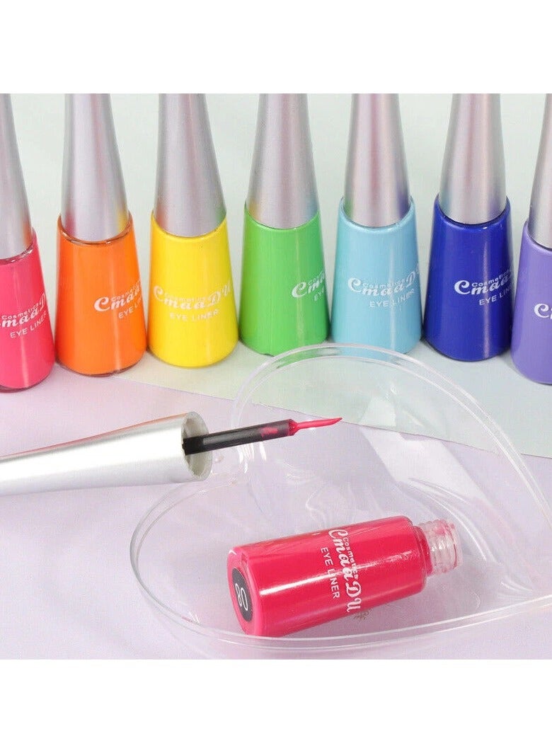 CmaaDu 14 Colors Matte Waterproof Long Lasting Liquid Eyeliner Kit  With 6 Pieces Of Lpstick  - Image 3