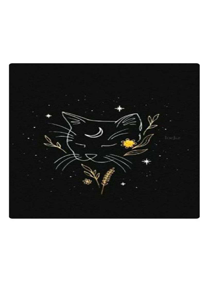 RKN Printed Anti-Slip Gaming Mouse Pad Black/White