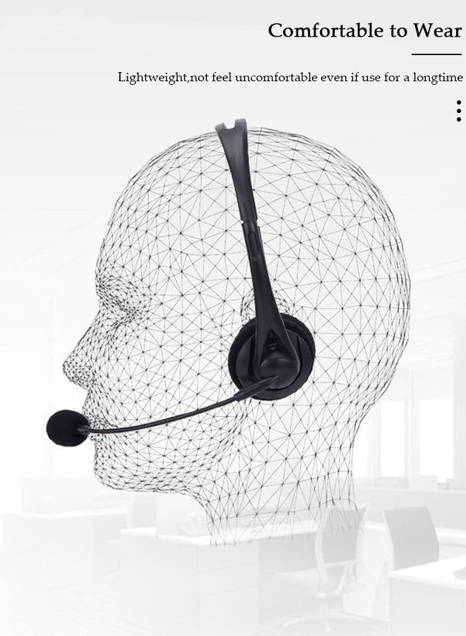 Bukela Headsets with Microphone for Laptop,Wired Computer Headset Super-Lightweight Noise Cancelling Gaming Headphone with in-line Control Volume & Mute, PC Headset Perfect for Classroom, Home or Office - Image 3