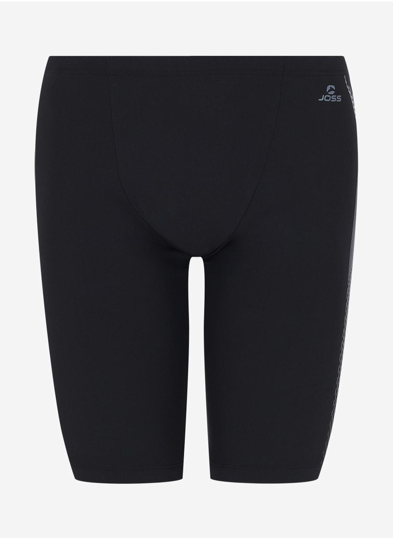 Joss Joss Men's Swimming Trunks-Shorts Black – Recycled Fibers, Aquaforce Fabric with Lycra XtraLife, Chlorine-Resistant, Adjustable Waist for Comfort  - Image 5