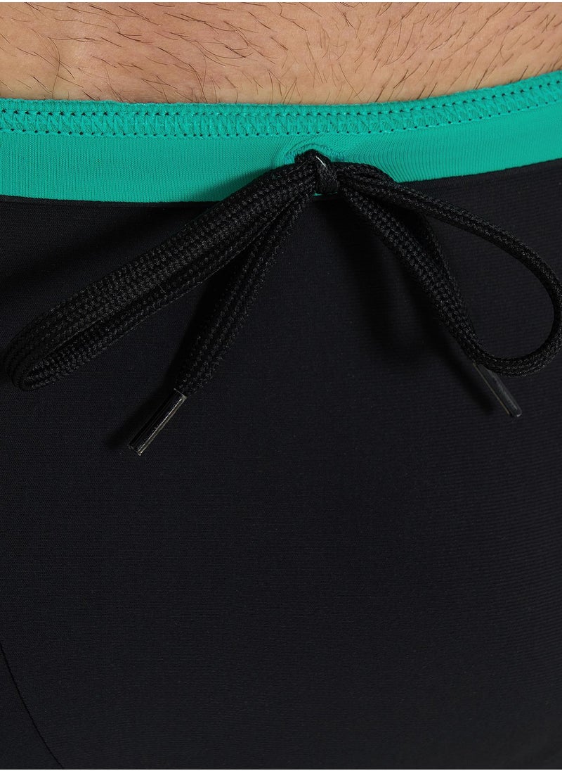 Joss Joss Men's Swimming Trunks-Shorts Black – Recycled Fibers, Aquaforce Fabric with Lycra XtraLife, Chlorine-Resistant, Adjustable Waist for Comfort  - Image 3