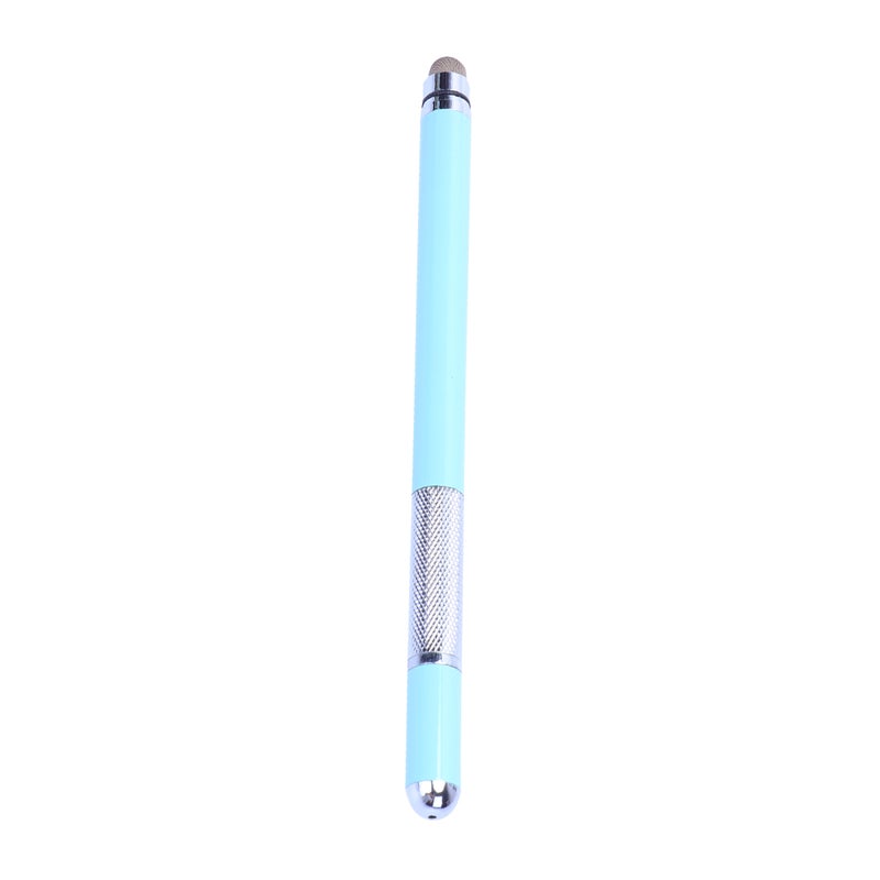 Universal Double End Capacitive Stylus Metal Touch Screen Disc Phones Pens for Tablets Handwriting Laptops (Blue) - Image 1