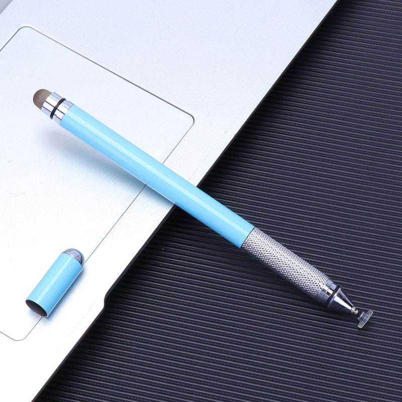 Universal Double End Capacitive Stylus Metal Touch Screen Disc Phones Pens for Tablets Handwriting Laptops (Blue) - Image 5