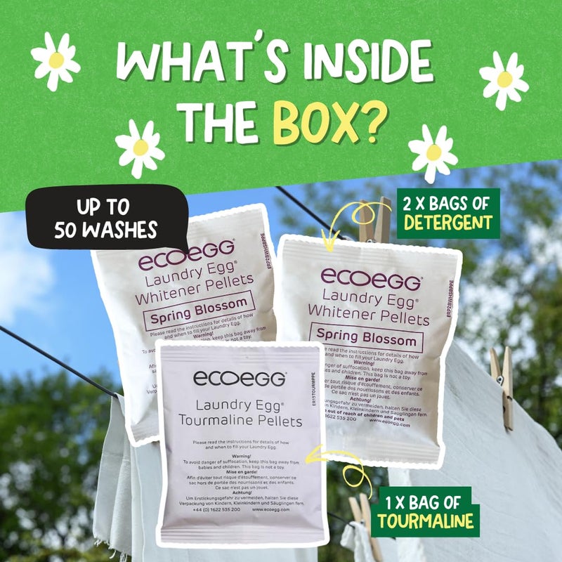 ecoegg Laundry Egg Refill Spring Blossom, 50 Loads - Image 2