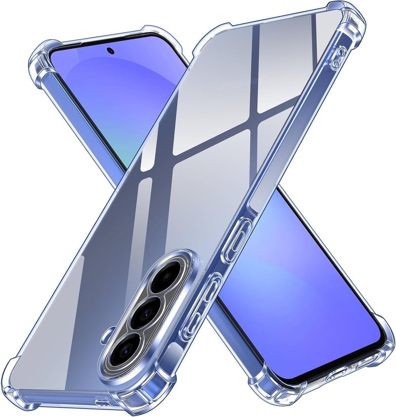 بارالونا غطاء شفاف لهاتف Samsung Galaxy A57، مقاوم للاصفرار، [وسائد هوائية في الزوايا الأربع، حماية من الدرجة العسكرية] حافظة حماية مضادة للصدمات، غلاف شفاف رقيق من TPU مقاوم للخدوش - Image 1