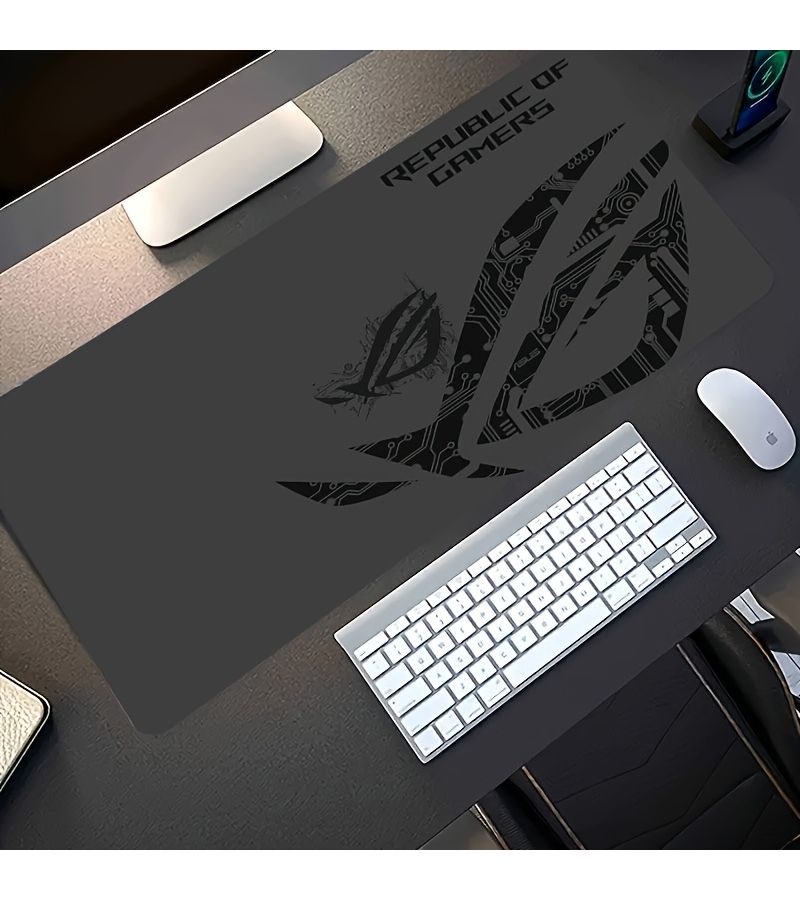 2 قطعة من لوحة فأرة ألعاب كبيرة 40×90 سم بتصميم لوحة دوائر كهربائية، قاعدة مطاطية غير قابلة للانزلاق، بساط مكتبي - Image 4