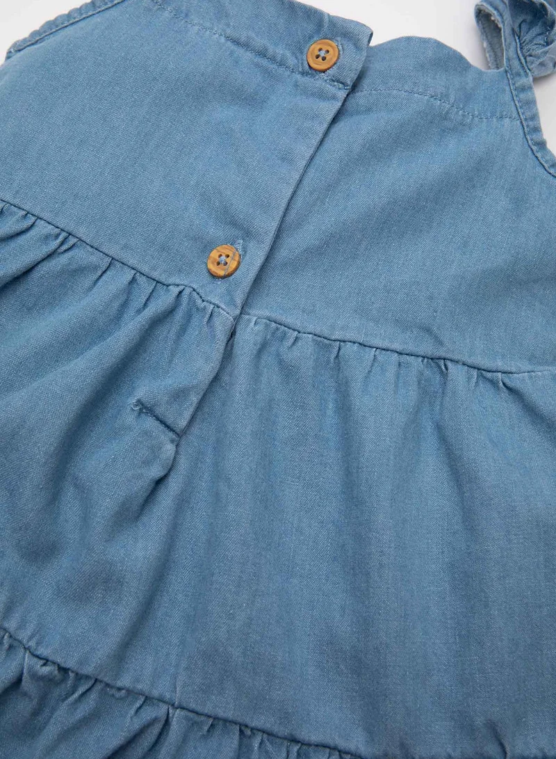 DeFacto Ruffled Denim Dress