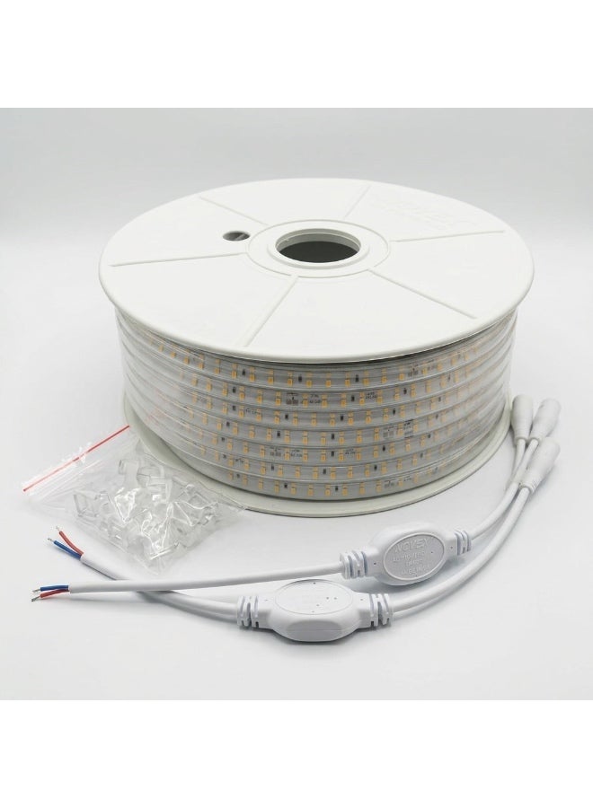 NOVEX 50M SMD LED Rope Light 3000K Warm White | 180 LEDs/M | IP65 Waterproof | Indoor & Outdoor Decorative Lighting | NSMDRL-102-3K - Image 3