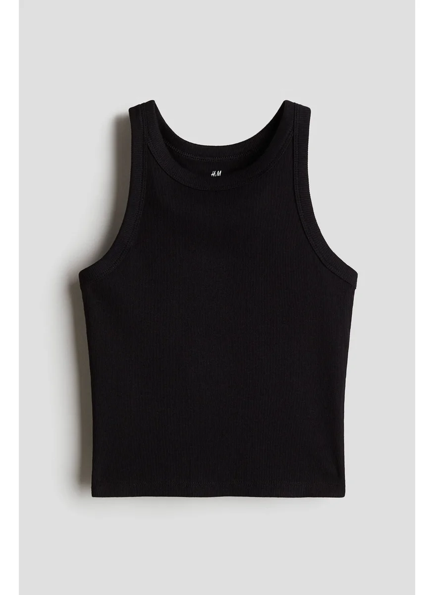 اتش اند ام Ribbed Cotton Vest Top
